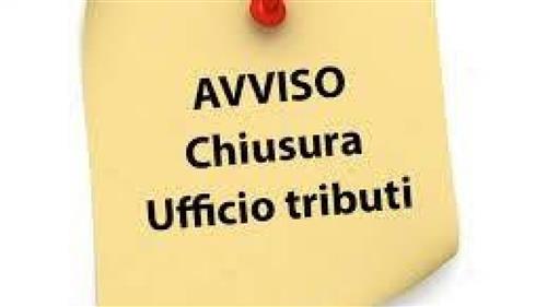 chiusura ufficio tributi