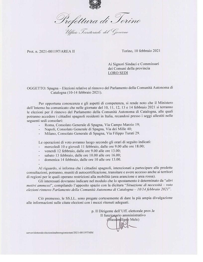SPAGNA - ELEZIONI PARLAMENTO CATALOGNA